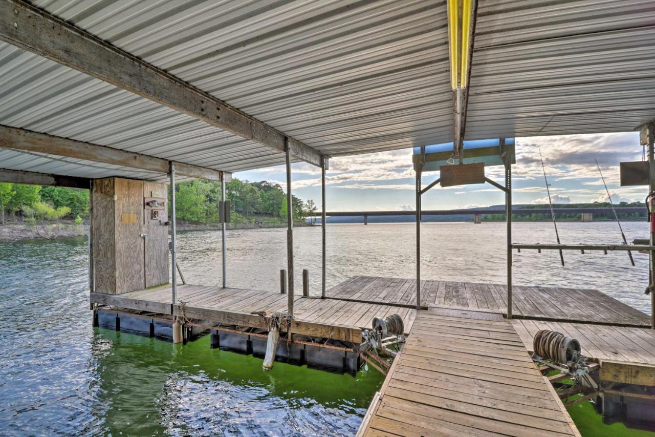 Lakefront Greers Ferry Cabin With Covered Boat Slip! Fairfield Bay Dış mekan fotoğraf